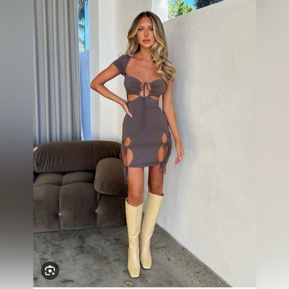 VIENNA MINI DRESS tiger mist NWT